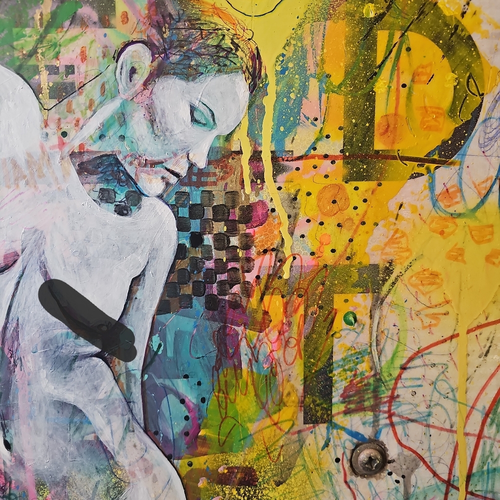 Abstract Art on street sign